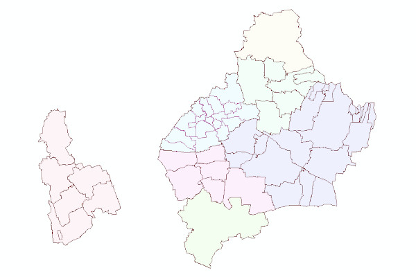Karte der Gemeinden und Samtgemeinden